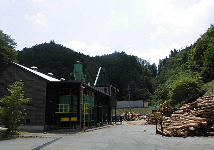 Yusuhara pellet Co. Ltd. Pellet factory